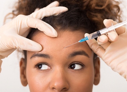 Patient receiving BOTOX in Hurricane WV